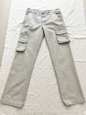 Vintage Benetton Khaki Cargo Pants | Utilitarian Military Gorpcore | Unisex 32